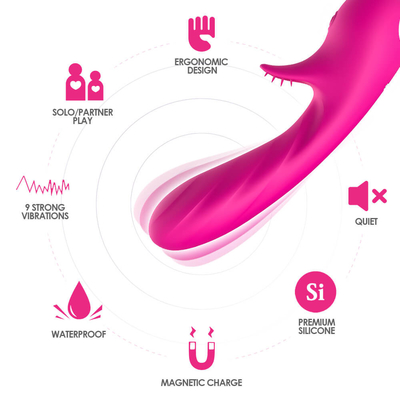 Magnetic Charging Stimulating G Spot Vibrator Sex Toy For Male And Female