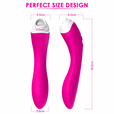 Dildo Vibrator Tongue Licker Stimulator , Waterproof Vagina Stimulation Massager
