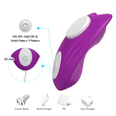 Magnetic Clitoris Panty Vibrator Remote Control 9 Speed Invisible Wearable