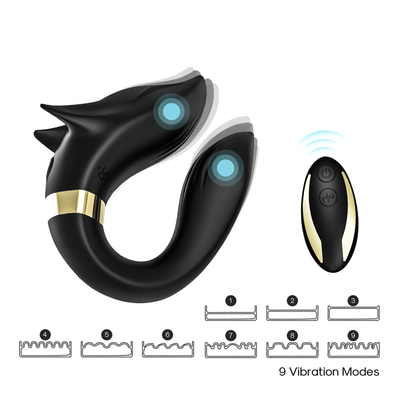 Remote Control Dual Motors Body Massage Vagina Stimulator Sex Vibrator For Couple