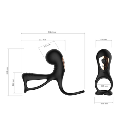 Dual Motor Soft Silicone Penis Sleeve