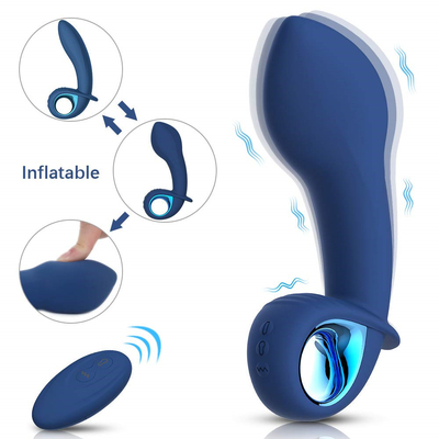 Remote Control Inflatable Vibrating Butt Plug