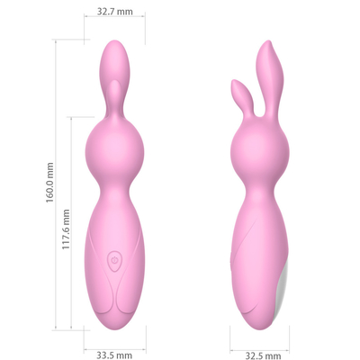 Av Rechargeable Rabbit Silicone Vibrator