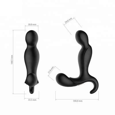 70 Mins Electric Shock Prostate Massager Male Anal Plug Sex Toys FDA Silicone