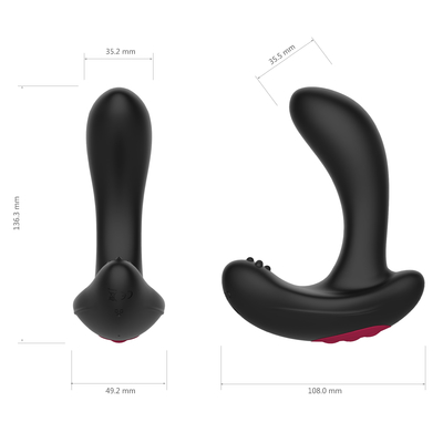 Dual Motor Huge Inflatable Anal Plug Wireless Anal Butt Plug Sex Toys Remote Control