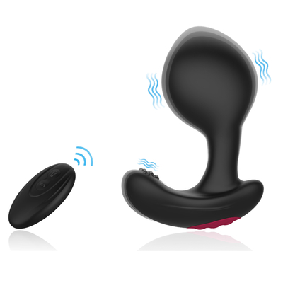 Dual Motor Huge Inflatable Anal Plug Wireless Anal Butt Plug Sex Toys Remote Control
