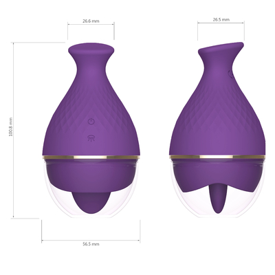 10 Frequencies IPX6 Tongue Licking Sex Toys Rechargeable Vagina Sucking Toy