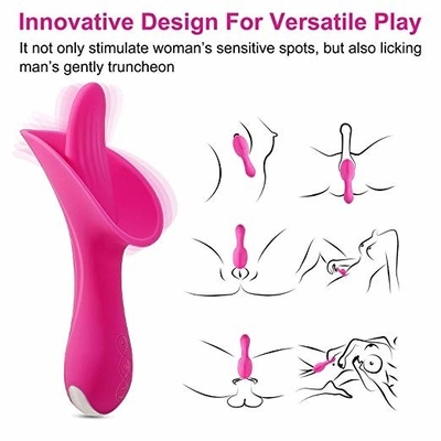 Real Touch Feeling Tongue Licking Vibrator Rechargeable T Massager OEM ODM