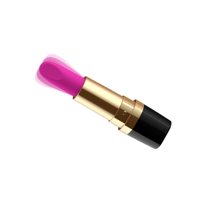 100mm 6V 50 Mins Black Rose Sex Toys Pink Lipstick Vibrator For Girls Sex Toy