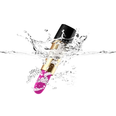100mm 6V 50 Mins Black Rose Sex Toys Pink Lipstick Vibrator For Girls Sex Toy