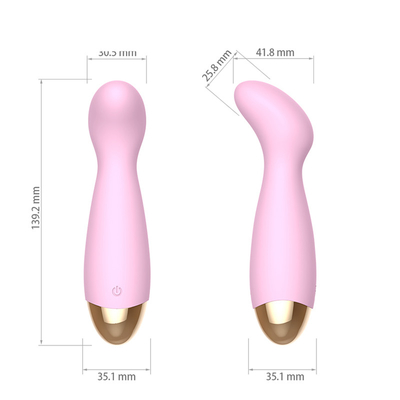 139.2mm Flexible Female Personal Massager Internal Barbara Purple Silicone Vibrator