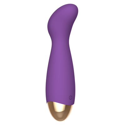 139.2mm Flexible Female Personal Massager Internal Barbara Purple Silicone Vibrator