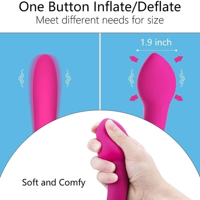 Inflatable Anal Vibrator Vaginal Orgasm Vibrator Men Prostate Massager Butt Plug