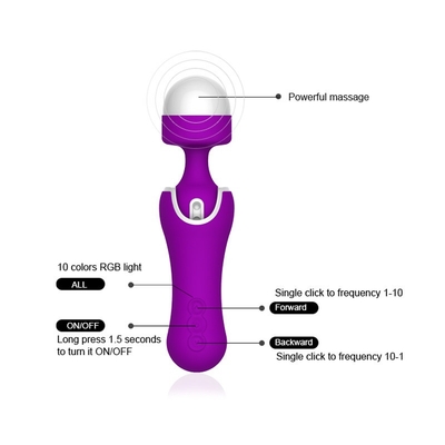 180mm Powerful Men Women Personal Wand Vibrator Realistic G Spot Vibrator Sex Toy