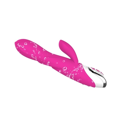 Heating Rechargeable Silicone Rabbit G-Spot Vibrator Waterproof Vagina Clitoris Stimulator For Female
