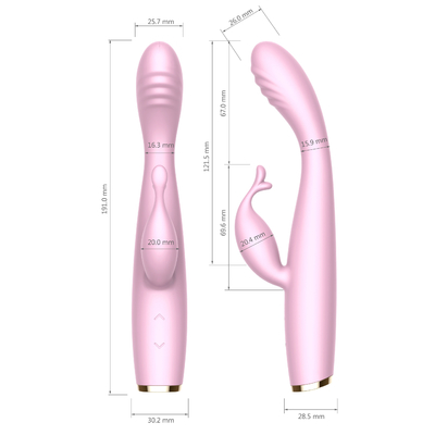 Wireless G Spot Soft Anal Vibrator Female Dual Motor Silent Rabbit Vibrator