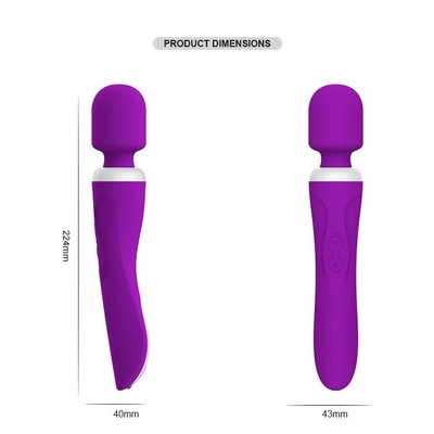 IPX5 Custom Silicone Female Free Dildo Toys Electric Clit Vibrator 60 Mins 224mm