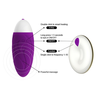 Water Resistant 10 Speed Vibrating Eggs Sex Toy Adult Strong Bullet Vibrator