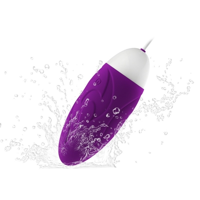 10 Speed Silicone Heating Vibrating Love Eggs Purple Romantic Powerful Sex Toy