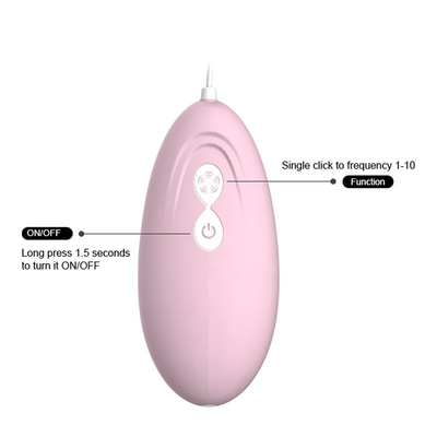 Pink Strong Power Motor Vibrating Eggs Sex Toy 12 Frequencies Vaginal Egg Vibrator