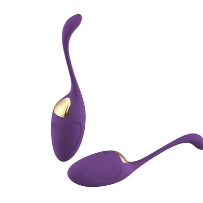 Funny Electric Purple Clit Stimulator Silicone Pussy Female Vibrating Eggs Sex Toy