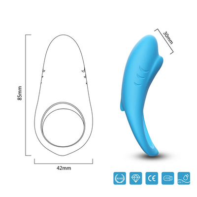 Flexible 3.7V Vibrator Cock Ring IPX7 Penis Vibrator Delay Ejaculation For Man