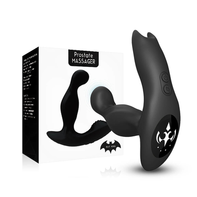 Rotating And Vibrating Men Prostate Massager Silicone Homemade Sex Toy