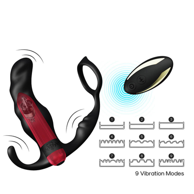 Penis Cock Ring Anal Vibrator Prostate Massager Sex Toy For Men Masturbator