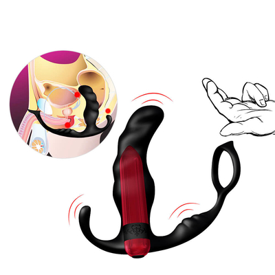 Penis Cock Ring Anal Vibrator Prostate Massager Sex Toy For Men Masturbator