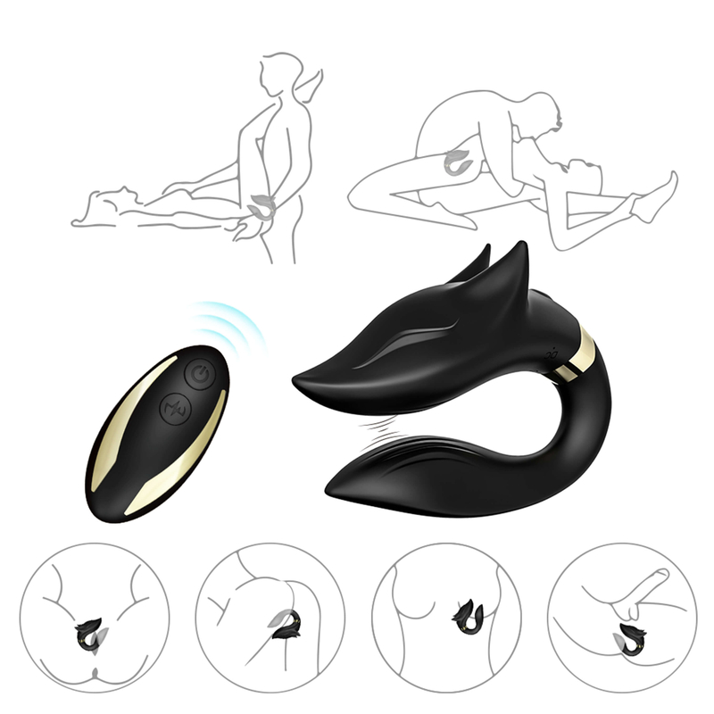 Remote Control Dual Motors Body Massage Vagina Stimulator Sex Vibrator For Couple