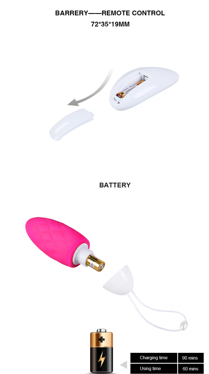 Girl Beginner Mini Egg Vibrator Vaginal Egg Nipple Stimulation For Males 2